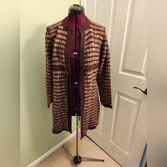 ie Relaxed Women's Cardigan Sweater Jacket - Picture 2 of 5